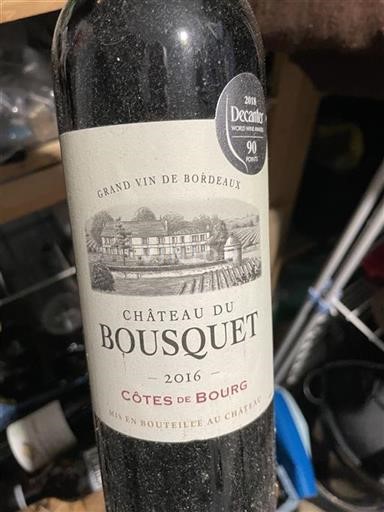 Bordeaux Côtes-de-bourg Château du Bousquet 2016