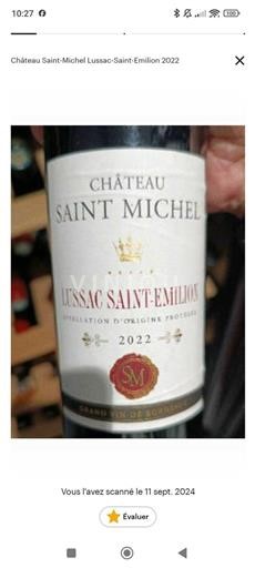 Bordeaux Lussac-saint-émilion Château Saint Michel 2022