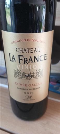 Burdeos Bordeaux superior Château La France Gallus 2019