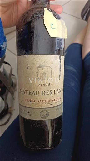 Bordeaux Lussac-saint-émilion Château des Landes 2008