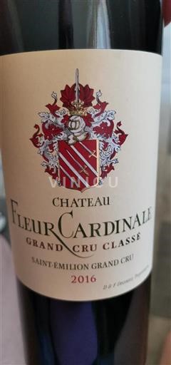 Burdeos Saint-Émilion Gran Cru Château Fleur Cardinale 2016