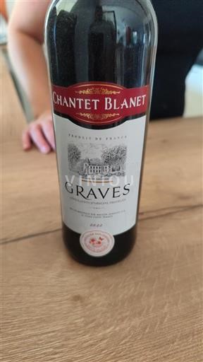 Bordeaux Graves Chantet Blanet 2022