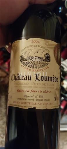 Burdeos No especificado Château Loumède Prestige 2000