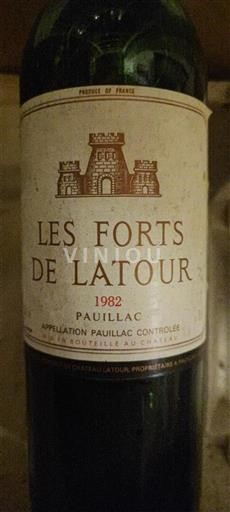 Bordeaux Pauillac Château Latour Les Forts de Latour 1982
