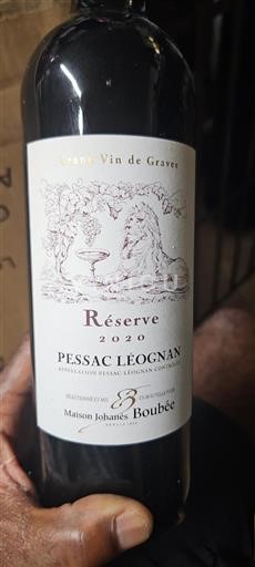 Bordeaux Pessac-Léognan Maison Johanès Boubée Réserve 2020