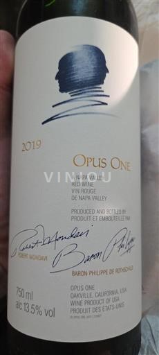 AVAs californianas Napa Valley Opus One 2019