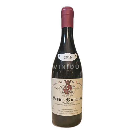 Bourgogne Vosne-romanée Anthony et Geneviéve CLARK Aux Raviolles 2016