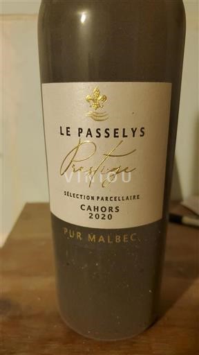 Sudoeste Cahors Le Passelys Prestige 2020