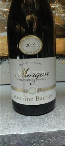 Beaujolais Morgon Antoine Barrier 2019