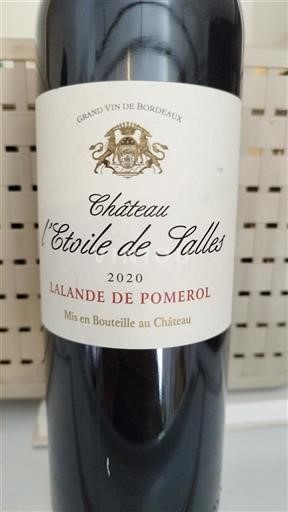 Bordeaux Lalande-de-pomerol Château l'Étoile de Salles 2020