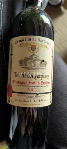 Burdeos Montagne-Saint-Émilion Tuilerie d'Aiguepierce 2003
