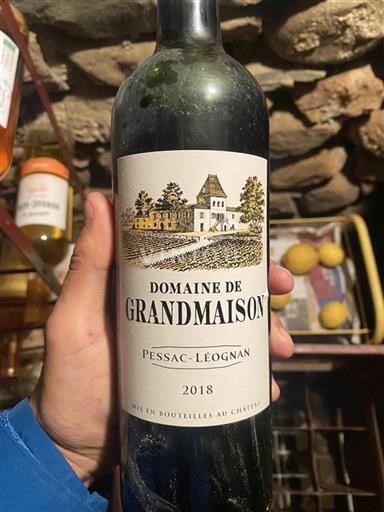Bordeaux Pessac-Léognan Domaine de Grand Maison 2018