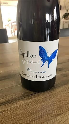 Vin Rouge sec Papillon Gilles Robin 2023 France Vallée du Rhône Crozes-hermitage