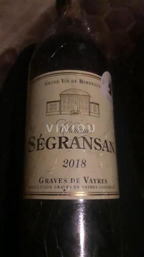 Bordeaux Graves-de-vayres Château Ségransan 2018