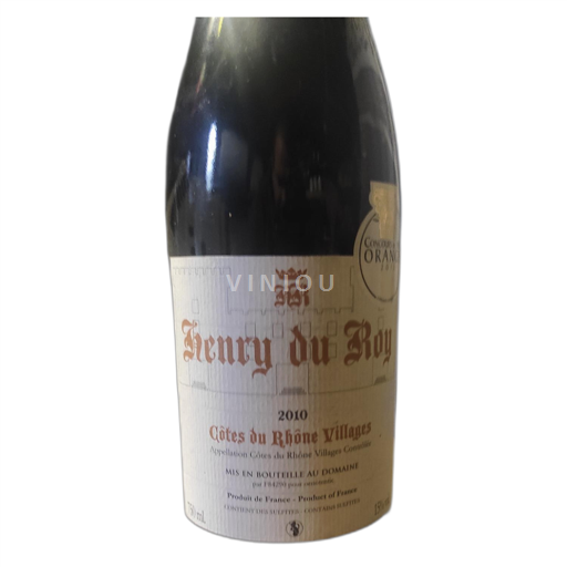 Vallée du Rhône Côtes-du-rhône-villages Henry du Roy 2010