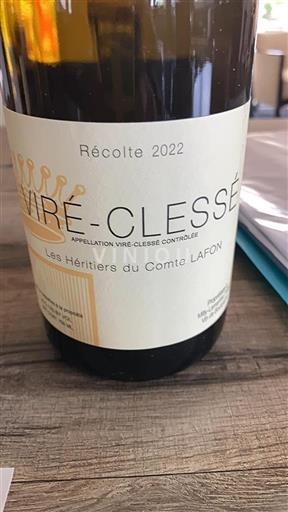 Burgundi Viré-clessé Les Héritiers du Comte Lafon 2022