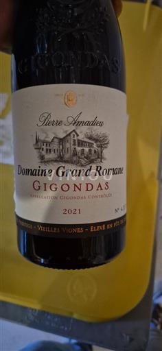 Valle del Rodano Gigondas Pierre Amadieu Domaine Grand Romane 2021