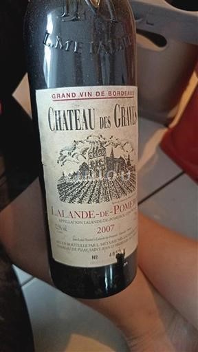 Burdeos Lalande-de-Pomerol Château des Graves 2007
