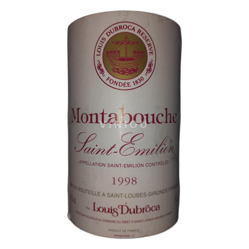 Burdeos Saint-Émilion Montabouche 1998