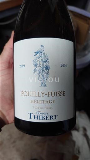 Bourgogne Pouilly-fuissé Domaine Thibert Héritage 2019