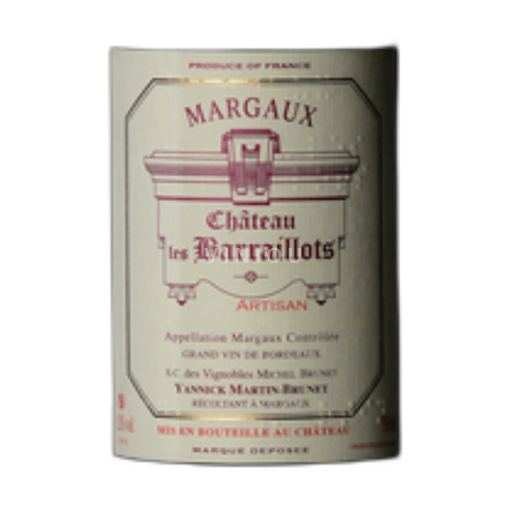 Bordeaux Margaux Château Baraillots 2018