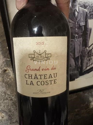 Vin Rouge sec La Coste 2012 France Provence AOC