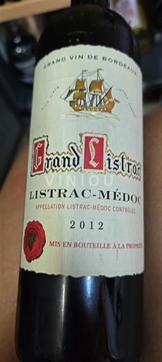 Bordeaux Listrac-Médoc Grand Listrac 2012