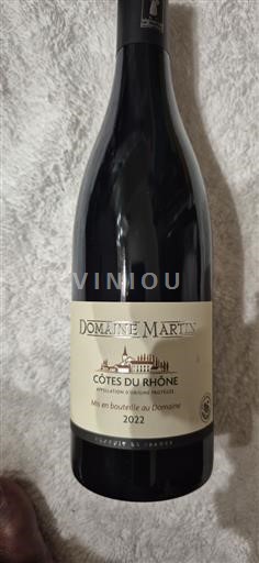 Rhône Valley Côtes-du-Rhône Domaine Martin 2022