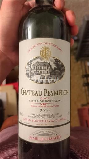 Bordeaux Blaye Côtes de Bordeaux Chateau Peymelon 2010