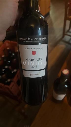 Bordeaux Margaux Maison Chamvermeil 2018