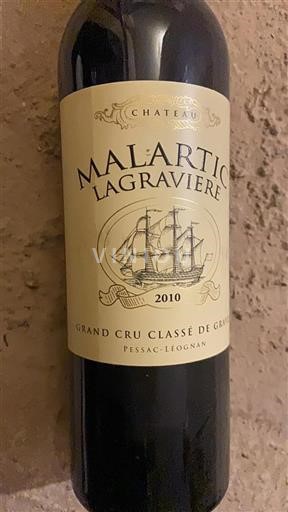 Bordeaux Pessac-Léognan Château Malartic Lagravière 2010
