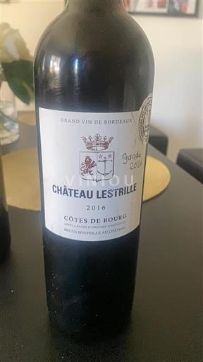 Bordeaux Côtes-de-bourg Château Lestrille 2016