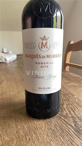 La Rioja rioja Marqués de Murrieta Reserva 2018