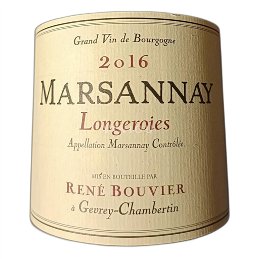 Borgonha Marsannay René Bouvier 2016