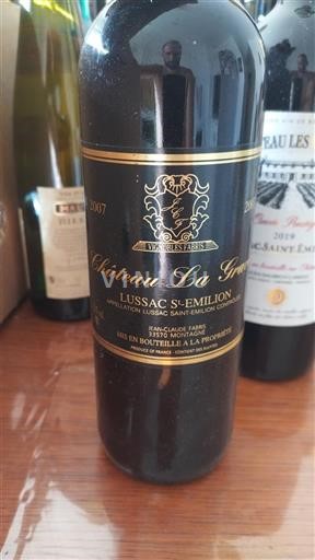 Bordeaux Lussac-saint-émilion Château La Grave 2007