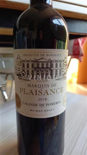 Bordeaux Lalande-de-Pomerol Marquis de Plaisance 2018