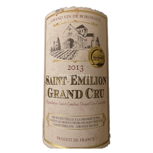 Bordeaux Saint-Émilion Grand Cru Union producteur saint emilion 2013