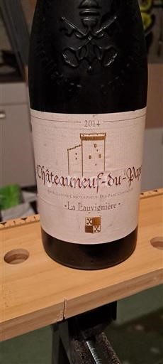 Vin Rouge sec La Lauvignière 2014 France Vallée du Rhône Châteauneuf-du-pape