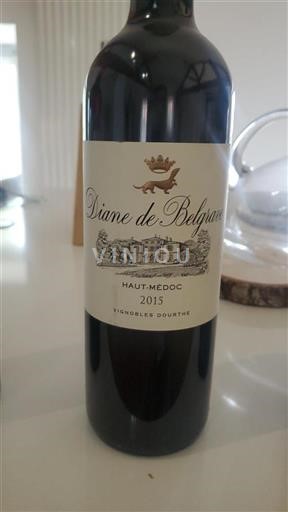 Bordeaux Haut-Médoc Diane de Belgrave 2015