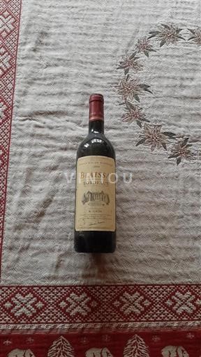 Vin Rouge sec Blaissac 2004 France Bordeaux