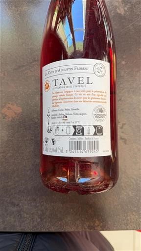 Rhône Valley Tavel La Cave d'Augustin Florent 2023