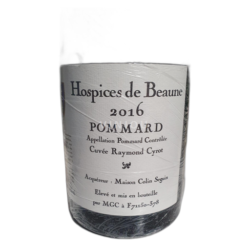 Bourgogne Pommard Hospices de Beaune Raymond Cyrot 2016