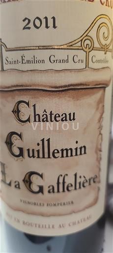 Bordeaux Saint-Émilion Grand Cru Château Guillemin La Gaffelière 2011