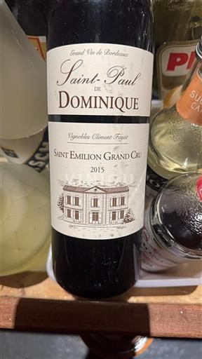 Bordeaux Saint-Émilion Grand Cru Saint-Paul de Dominique 2015