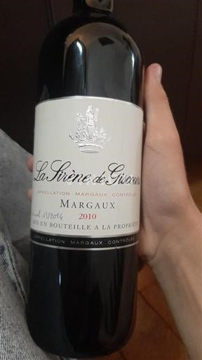 Bordeaux Margaux La Sirène de Giscours 2010