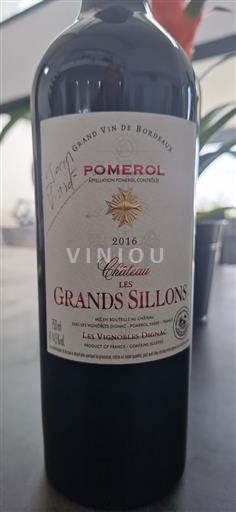Bordeaux Pomerol Château Les Grands Sillons 2016