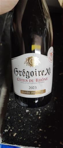 Údolí Rhôny Côtes-du-Rhône Grégoire XI Prestige 2023