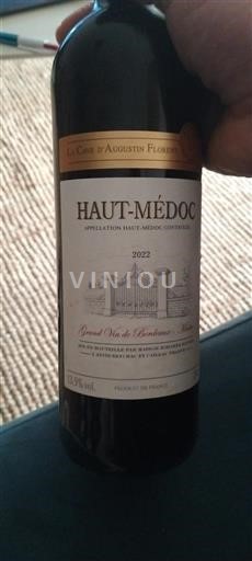 Bordeaux Haut-Médoc La Cave d'Augustin Florent 2022