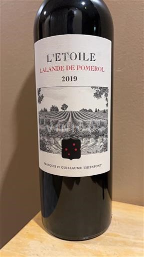 Bordeaux Lalande-de-Pomerol L'Etoile 2019
