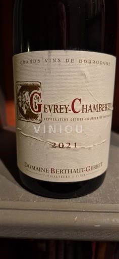 Borgogna Gevrey-Chambertin Domaine Berthaut Gerbet 2021